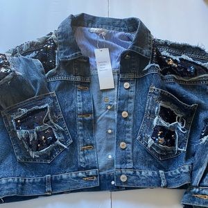 NWT Sequence Jean jacket